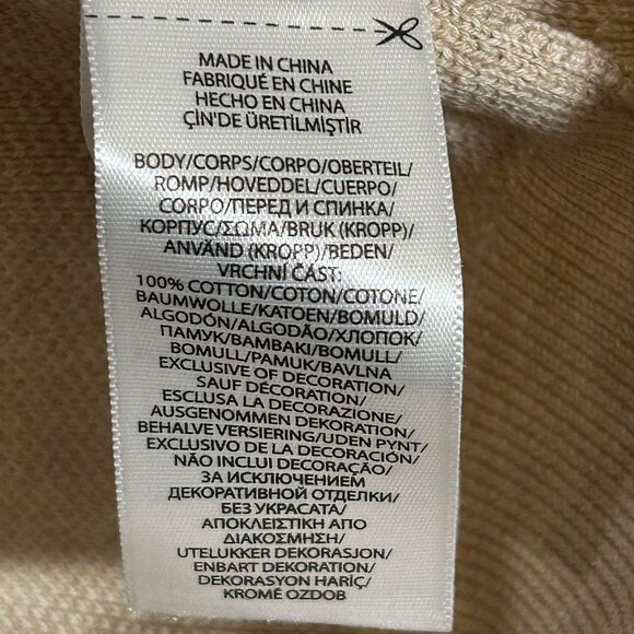 Polo Ralph Lauren mens pullover sweater brown large Pima cotton 1/4 zip pony tan - Picture 5 of 11